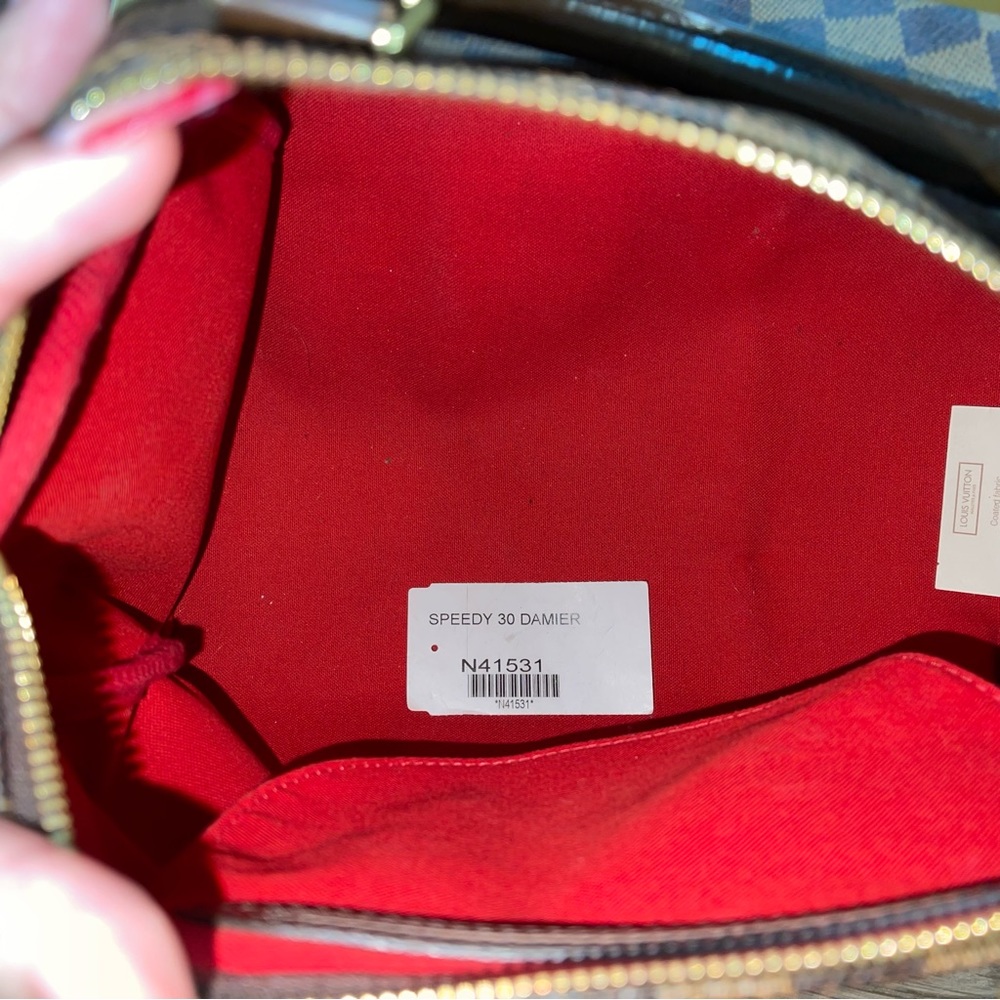 Louis Vuitton Authentic Speedy 30 Damier Ebene - Picture 9 of 10